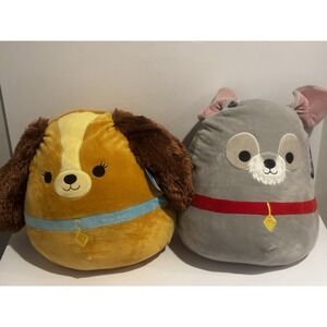 NEW Disney‎ Lady & The Tramp Squishmallows 14" Plush Toy NWT Stuffed Animal